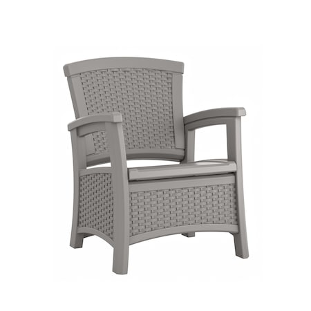 Suncast Elements Dove Gray Club Chair with Storage BMCC1800DG